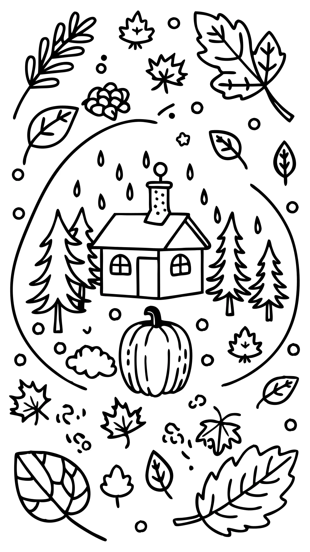 adult autumn coloring pages